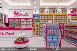 Thiết kế chuỗi: shop mẹ và bé Jim Tồ